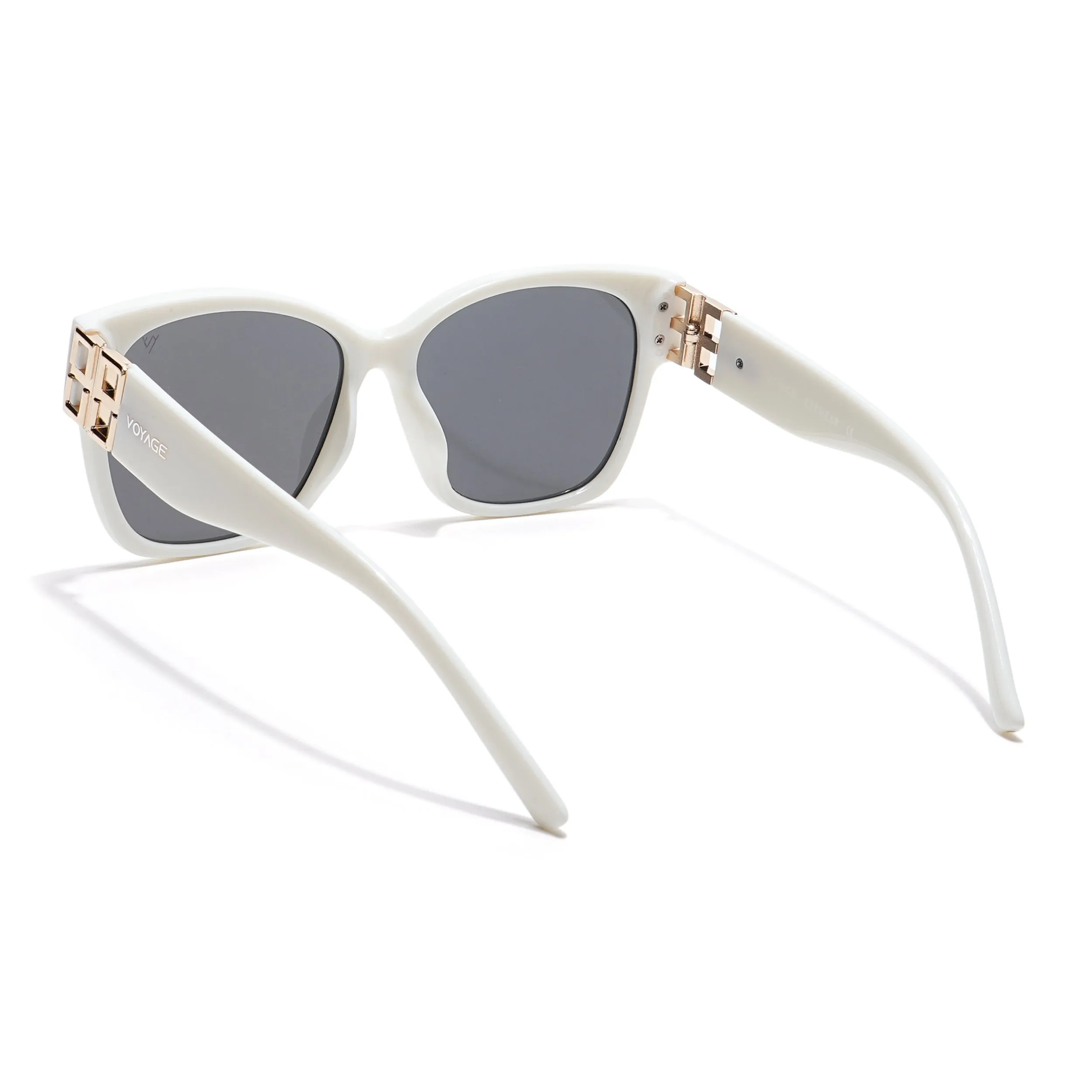 Over Size Sunglasses (Black Lens | Off White Frame - MG5815)