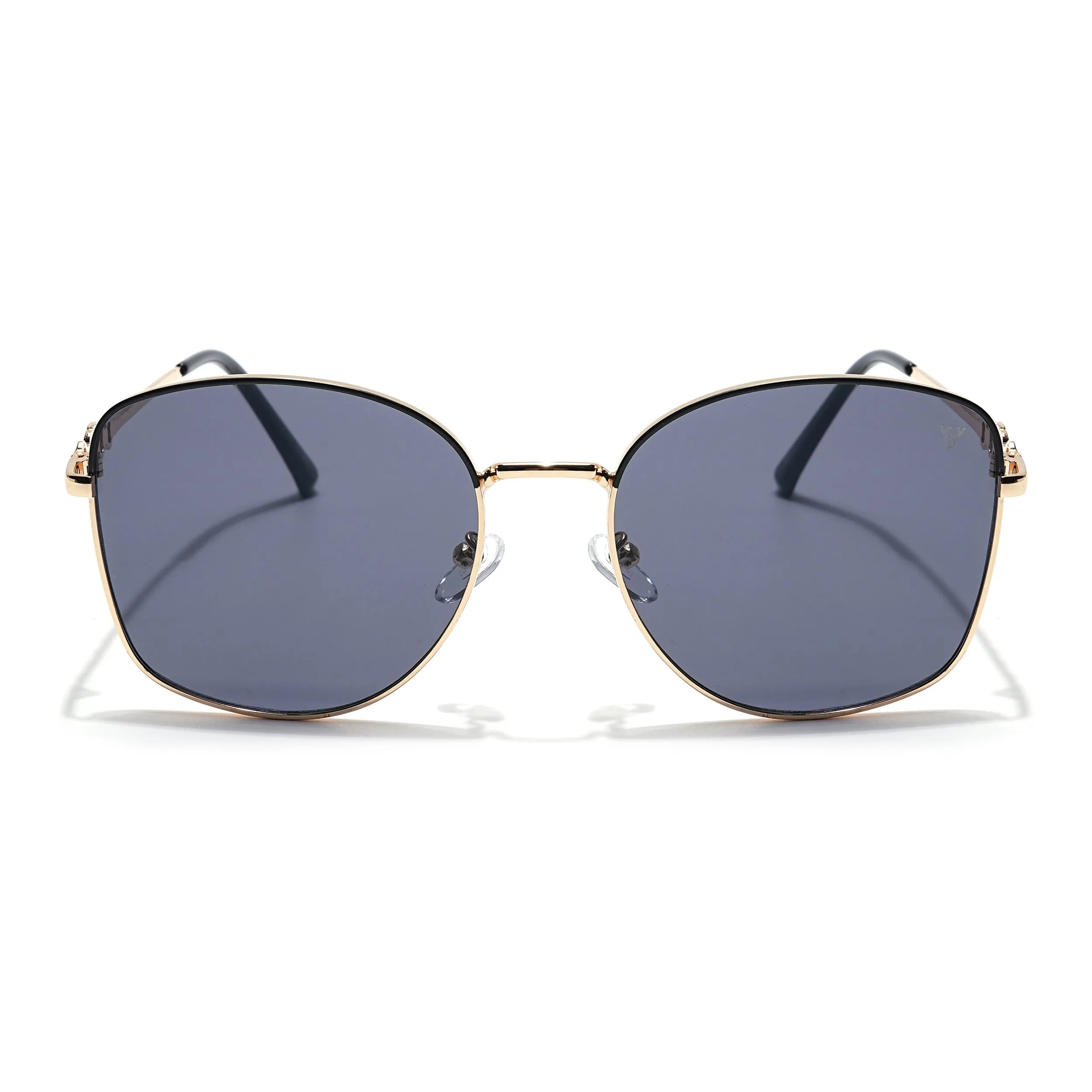 Oversize Sunglasses (Black Lens | Golden Frame - MG6035)