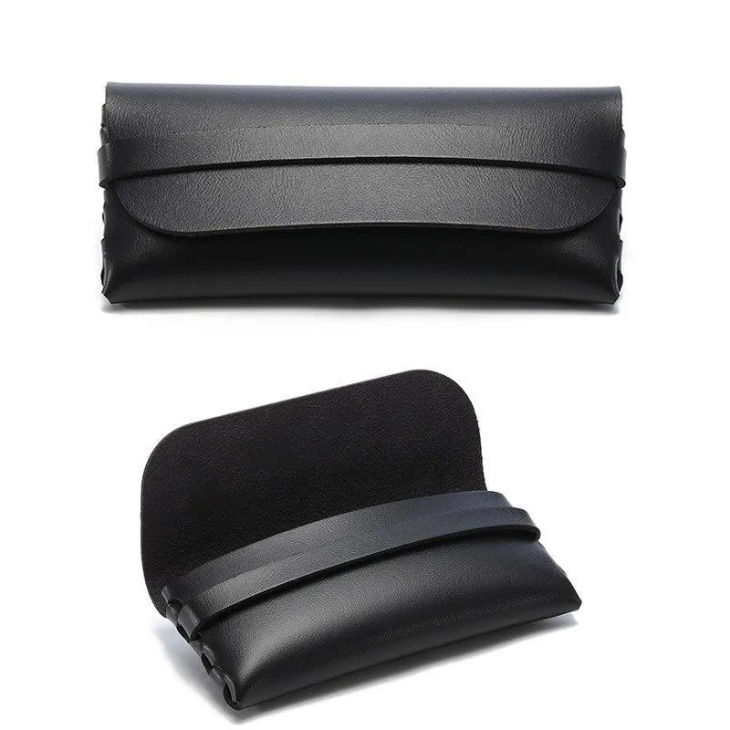 Portable Soft Leather Sunglass Case