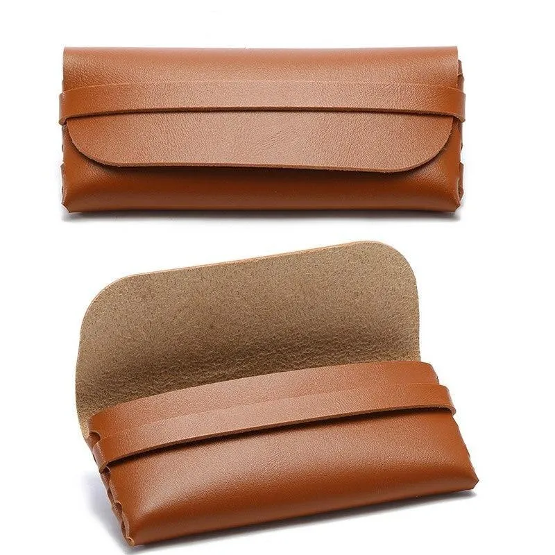 Portable Soft Leather Sunglass Case