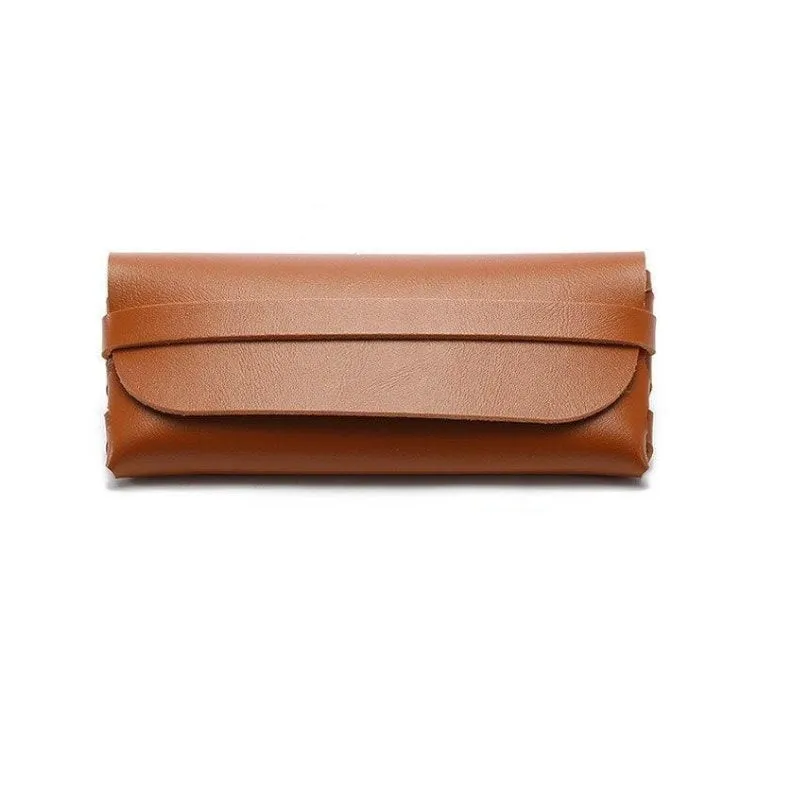Portable Soft Leather Sunglass Case