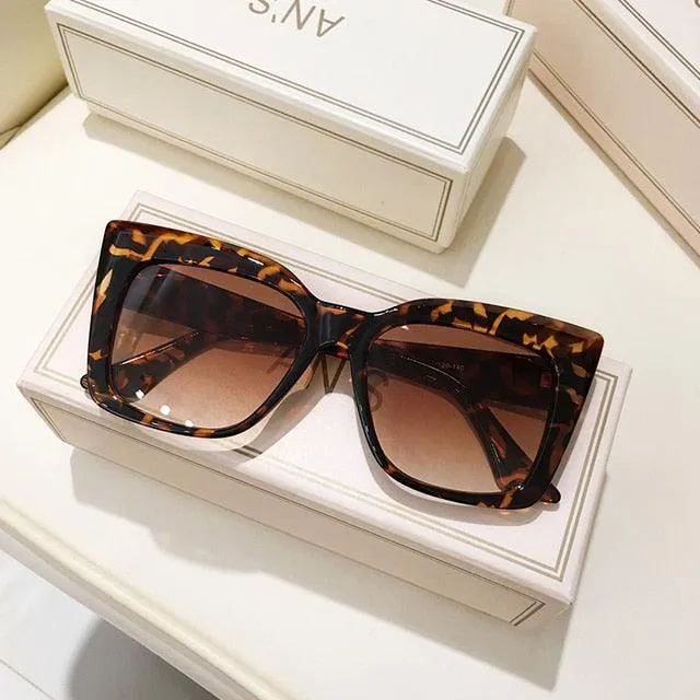 Rectangle Cat Eye Sunglasses
