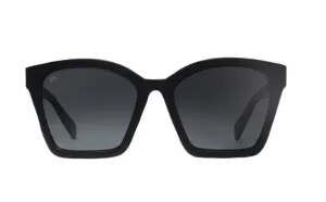 Rheos Womens Ellis Black Tortoise Frames Gunmetal Lens Polarized Sunglass