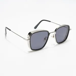 Rogue | Black-Silver Retro Square Sunglasses MG2970