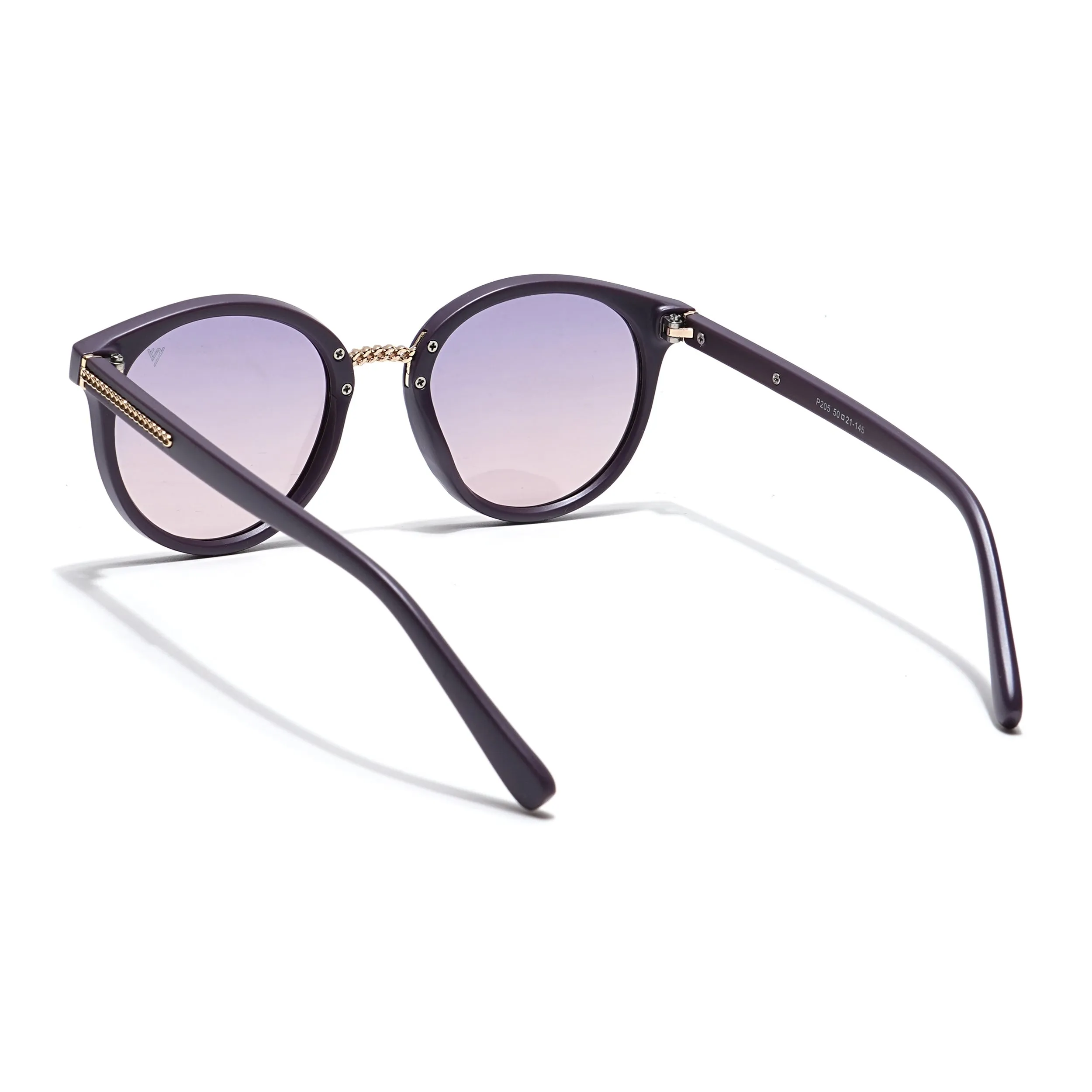 Round Brown & Clear Polarized Sunglasses - PMG4260