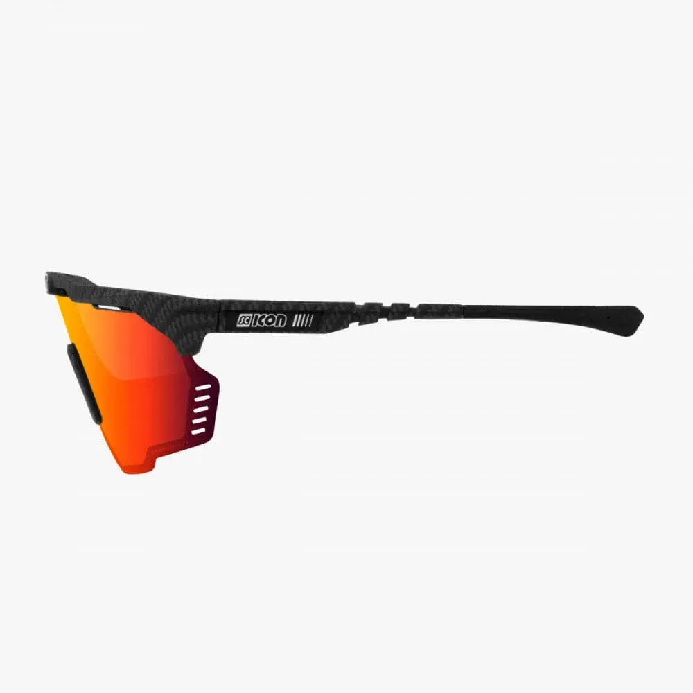 SCICON Aeroshade Kunken Eyewear - Carbon Matt/Multimirror Red
