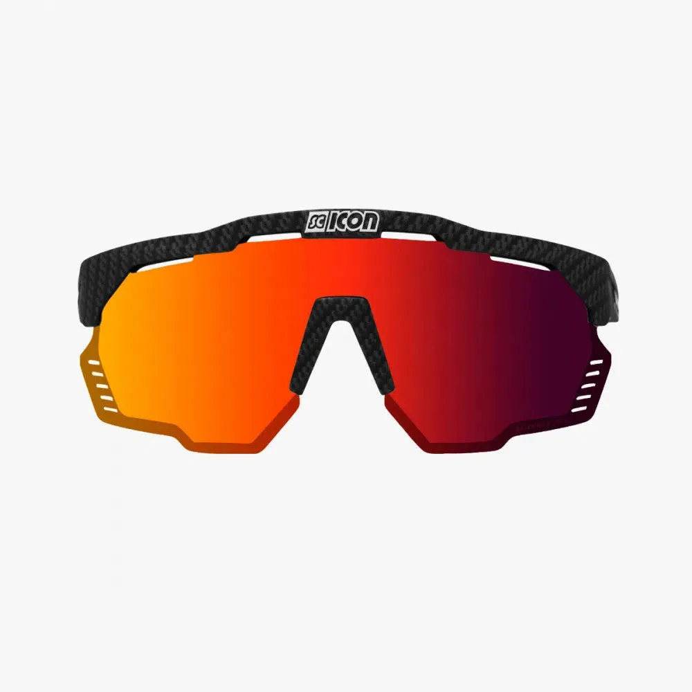 SCICON Aeroshade Kunken Eyewear - Carbon Matt/Multimirror Red