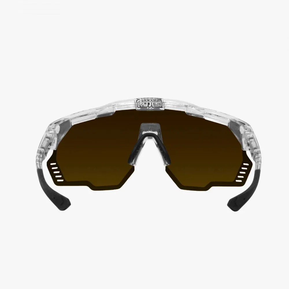 SCICON Aeroshade Kunken Eyewear - Crystal Gloss/Multimirror Bronze
