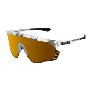 SCICON Aeroshade Kunken Eyewear - Crystal Gloss/Multimirror Bronze