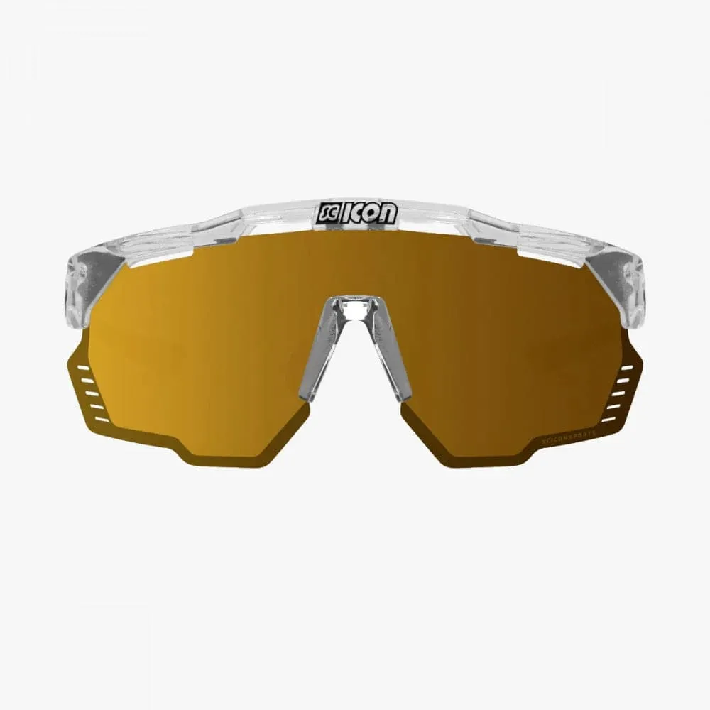 SCICON Aeroshade Kunken Eyewear - Crystal Gloss/Multimirror Bronze