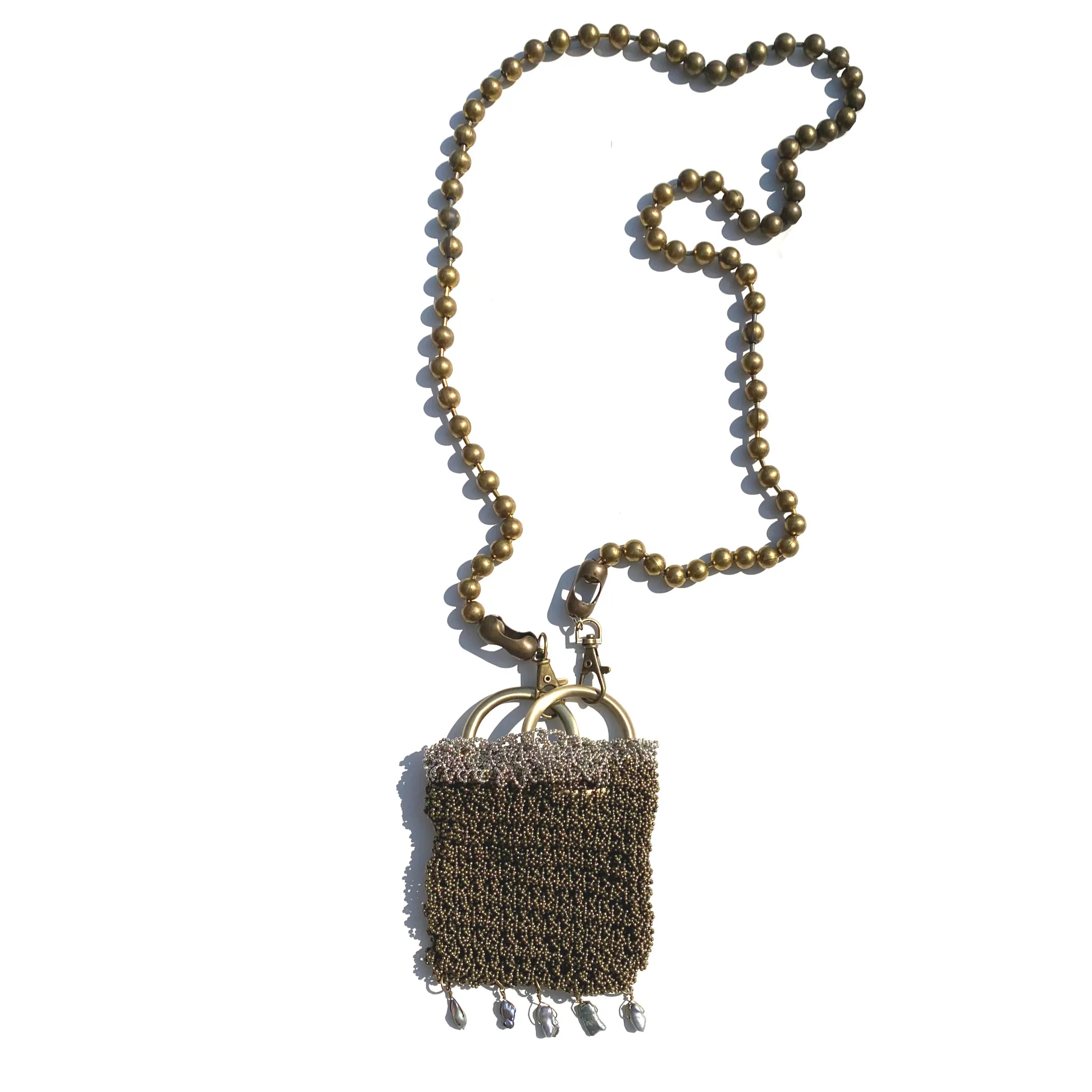 Sea Change Pearl Tassel Purse