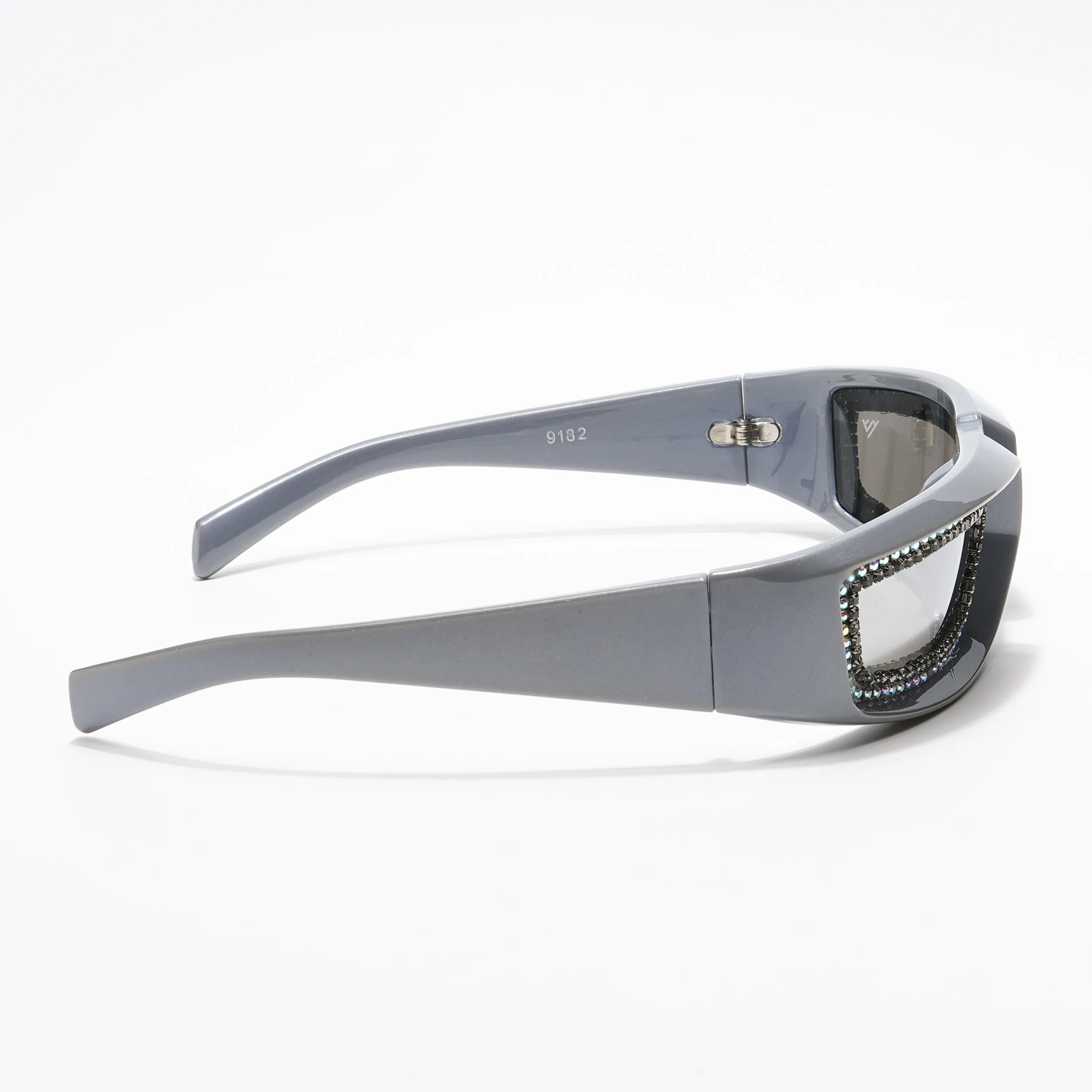 Silver Wrap-Around Sunglasses - MG4354