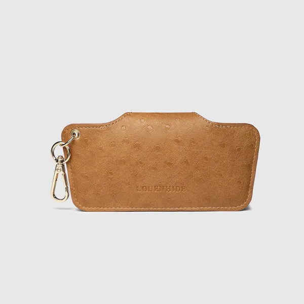 Skittle Sunglass Case - Ostrich Nutmeg