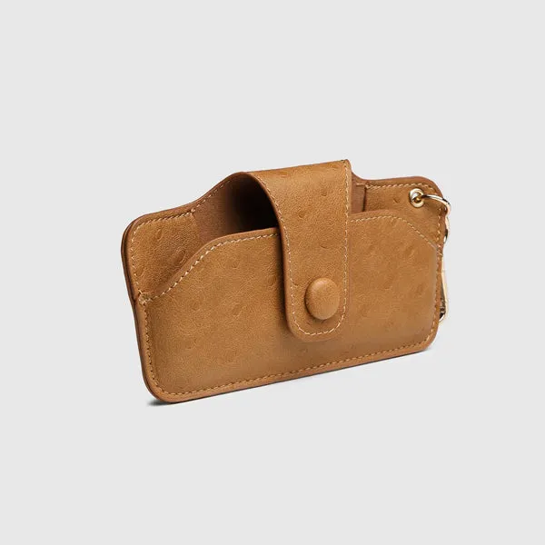 Skittle Sunglass Case - Ostrich Nutmeg
