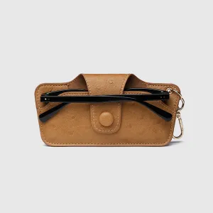 Skittle Sunglass Case - Ostrich Nutmeg
