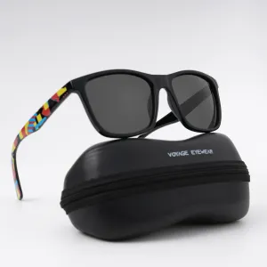 Square Polarized Sunglasses (Black Lens | Black Frame - PMG4813)