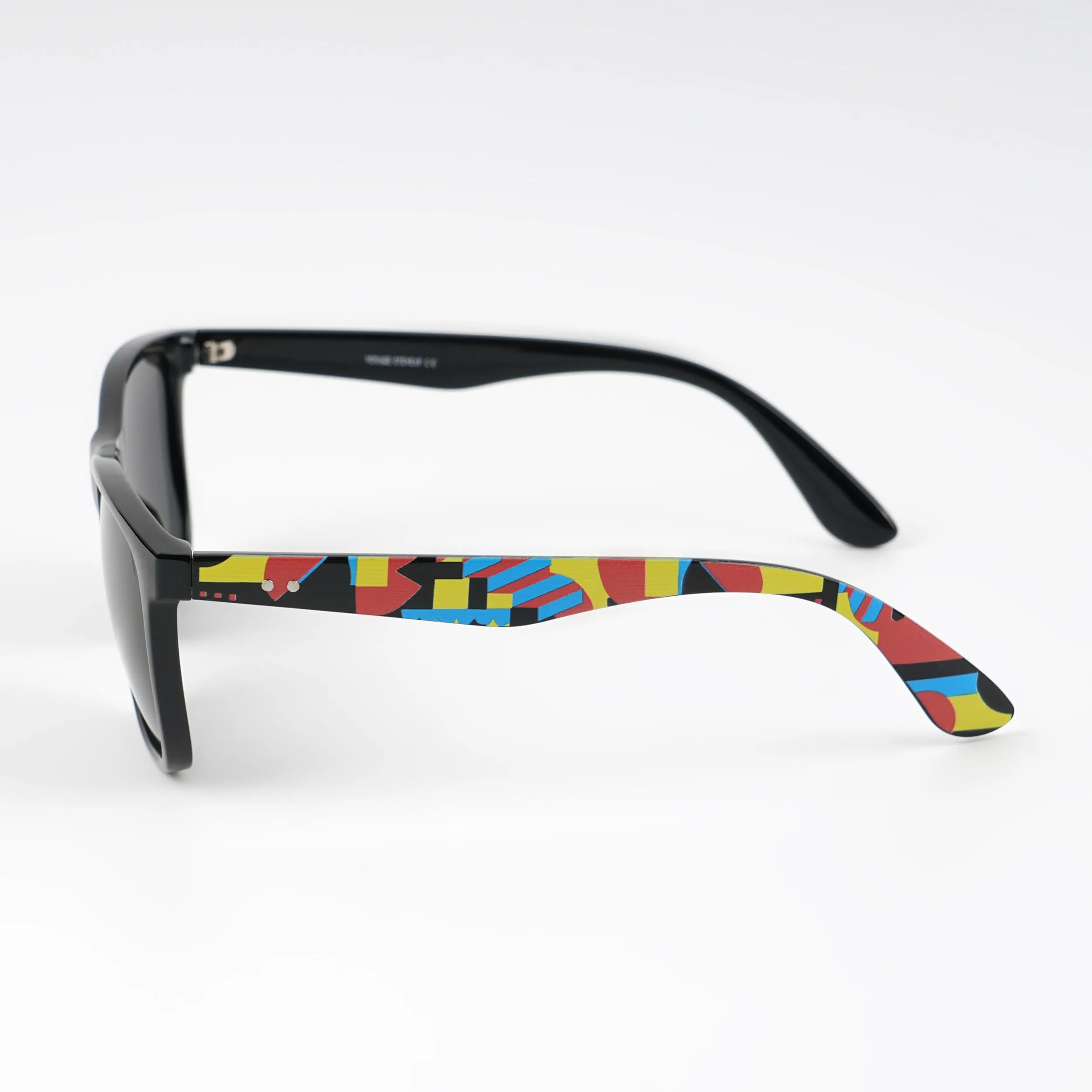 Square Polarized Sunglasses (Black Lens | Black Frame - PMG4813)