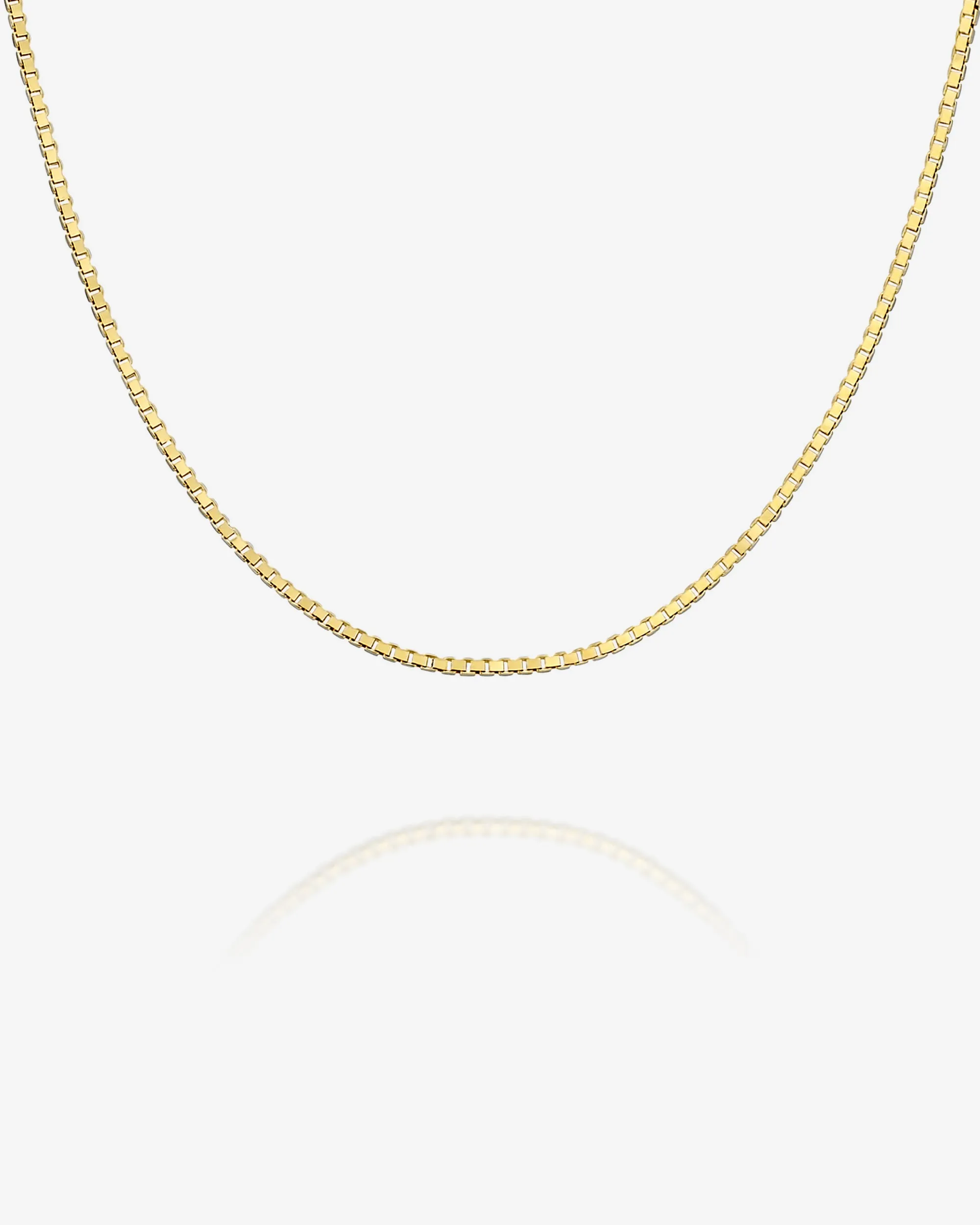 Stackable Thick Square Box Chain Necklace