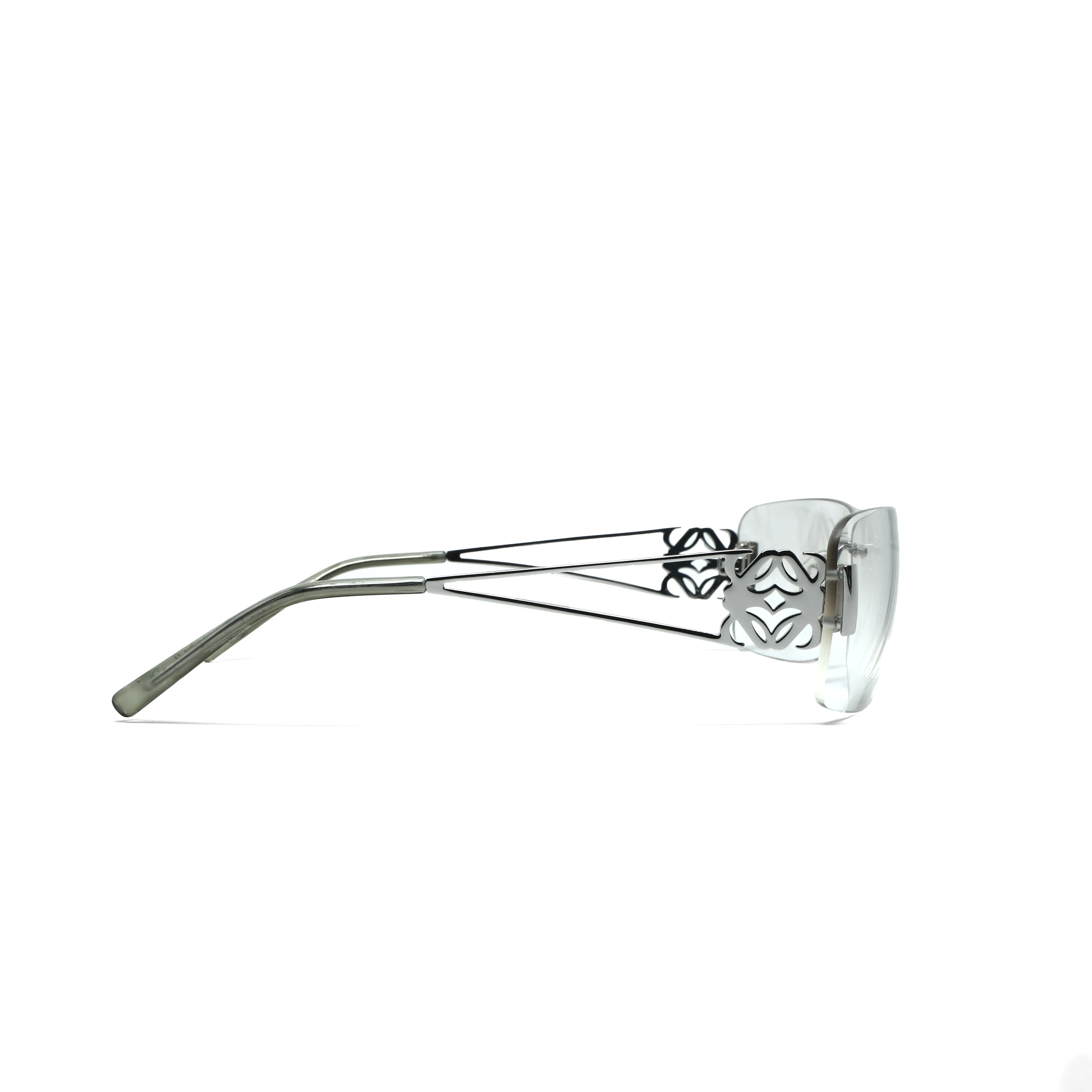 //Style 4514// X-Static 2001 Oversized Clear Wraparound Sunglasses