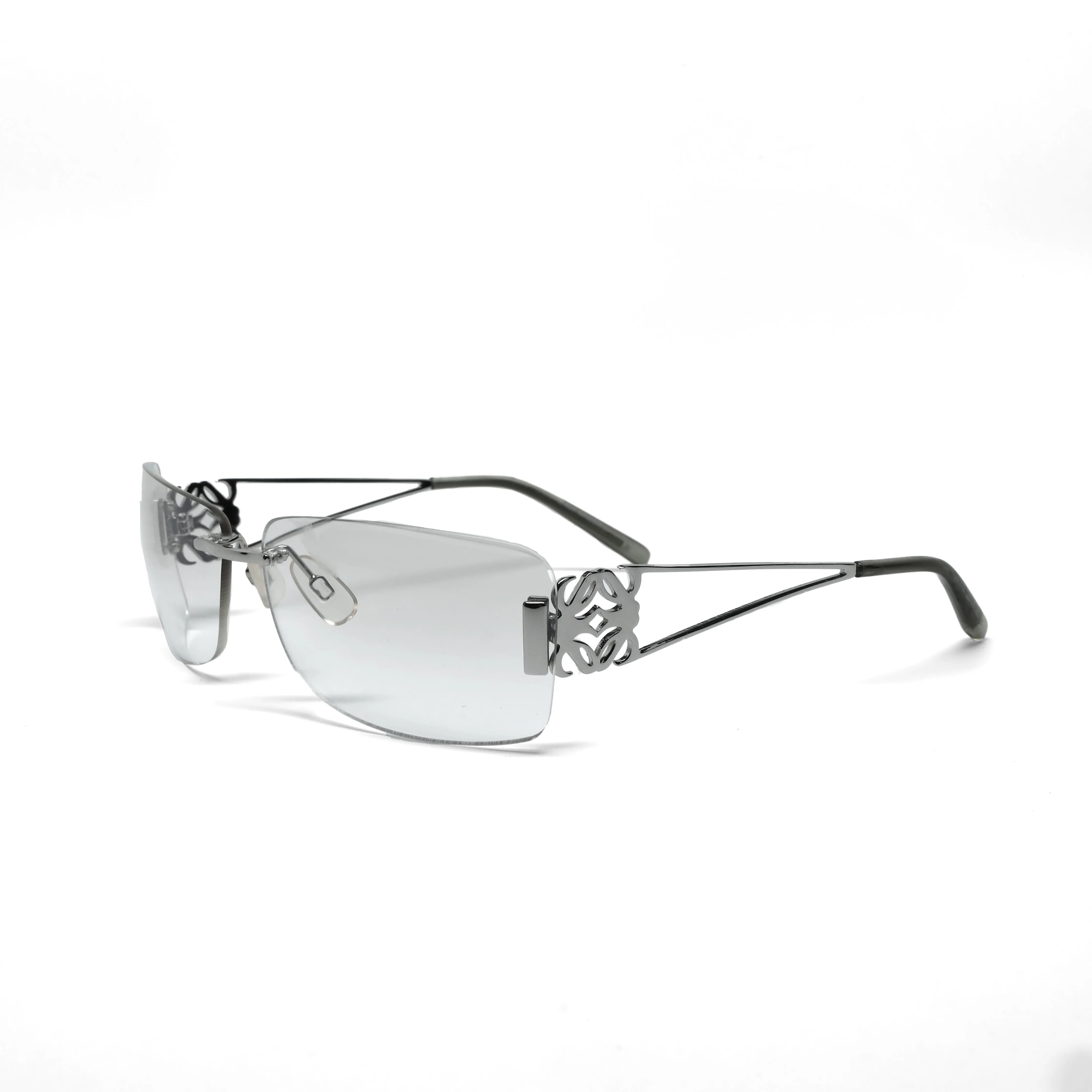 //Style 4514// X-Static 2001 Oversized Clear Wraparound Sunglasses