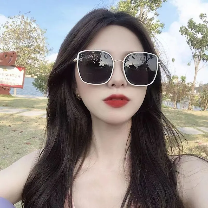 Sunglasses for women 2023 new polarized sunglasses for driving, anti-UV, round face, big face, slimming