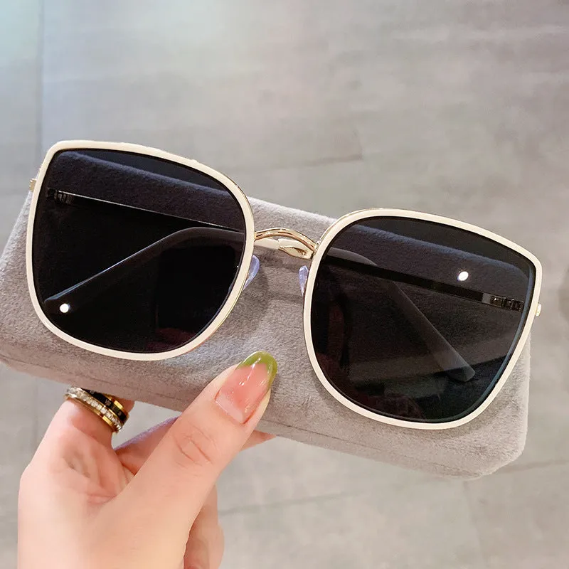 Sunglasses for women 2023 new polarized sunglasses for driving, anti-UV, round face, big face, slimming