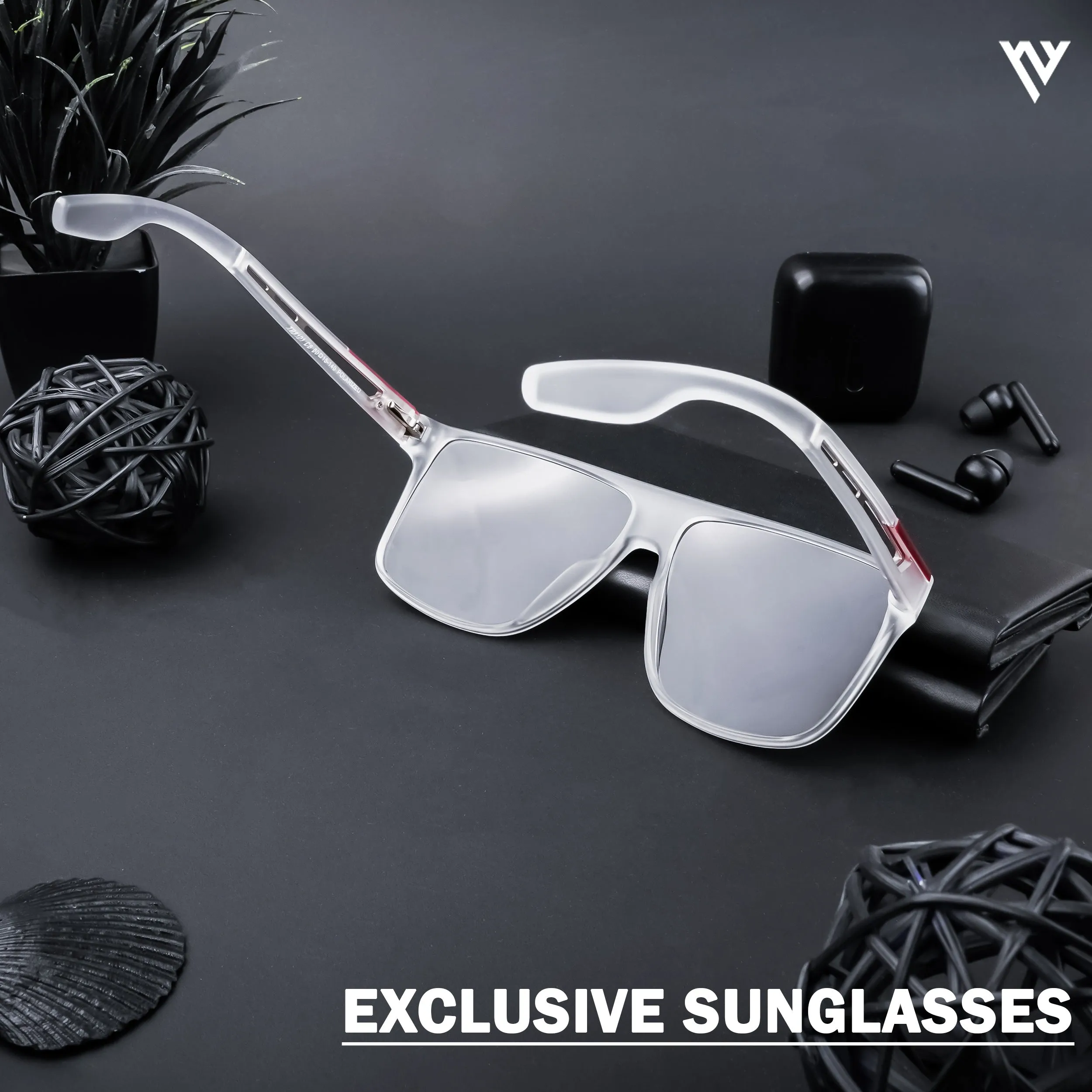 Transparent Polarized Wayfarer Sunglasses - PMG4309