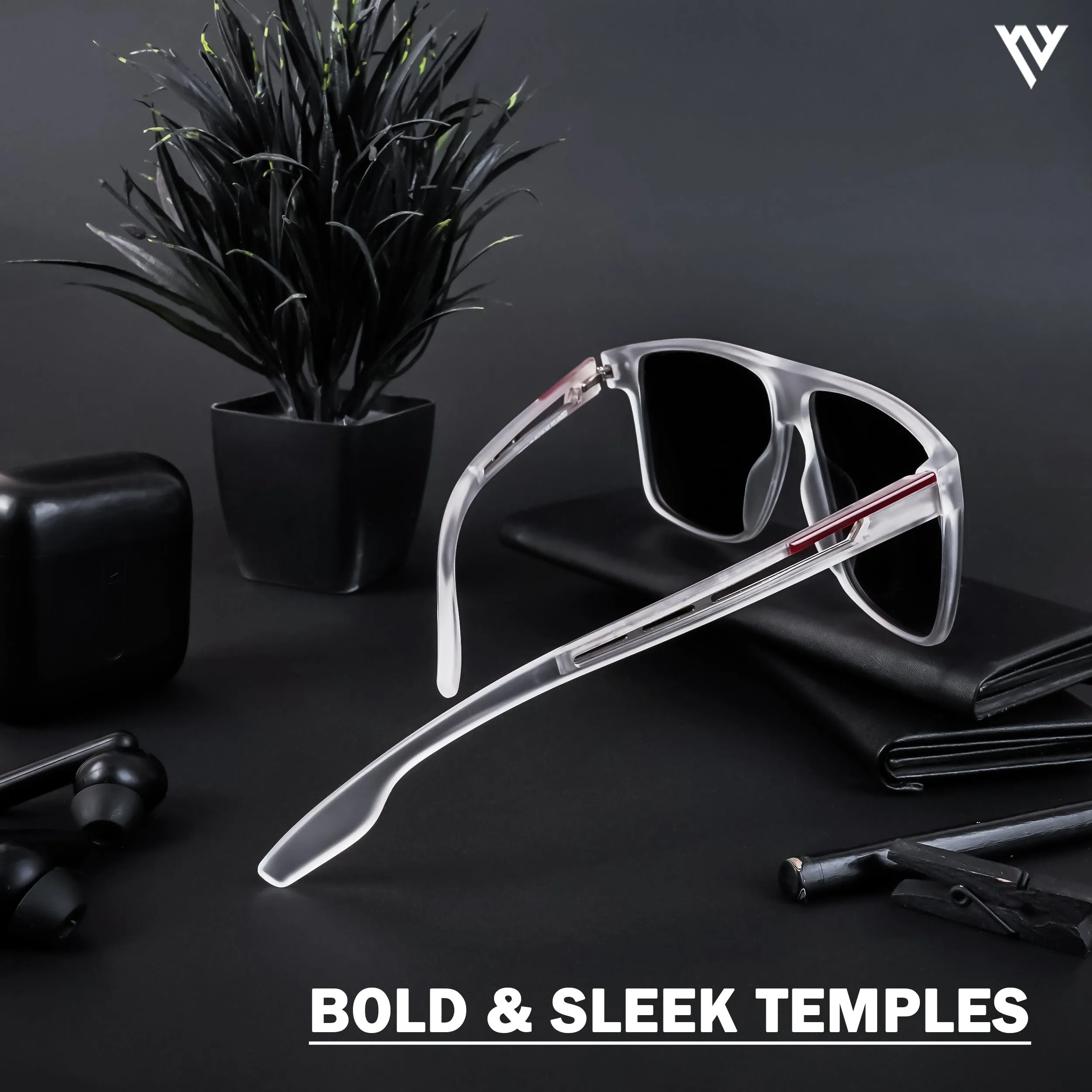 Transparent Polarized Wayfarer Sunglasses - PMG4309