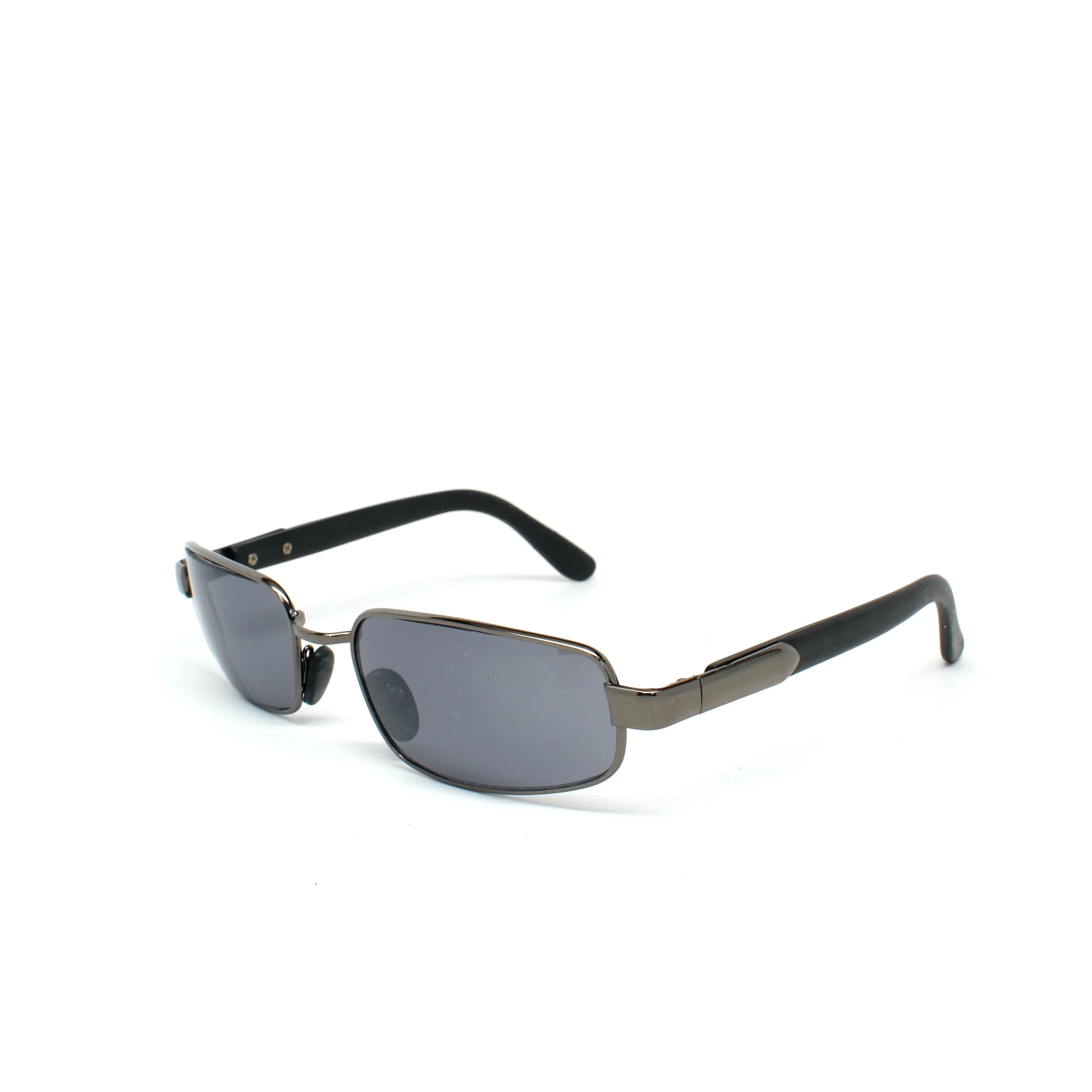 Vintage MINI Small Size 1996 Neo Rectangle Wire Frame Sunglasses - Silver