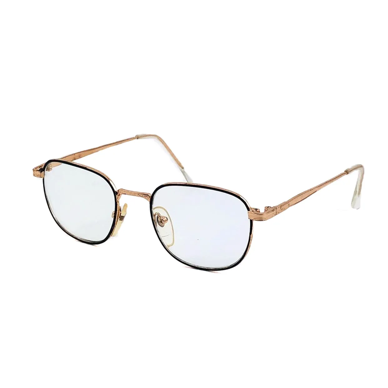 Vintage Small Sized 90s Clear Metal Framed Specs - Clear