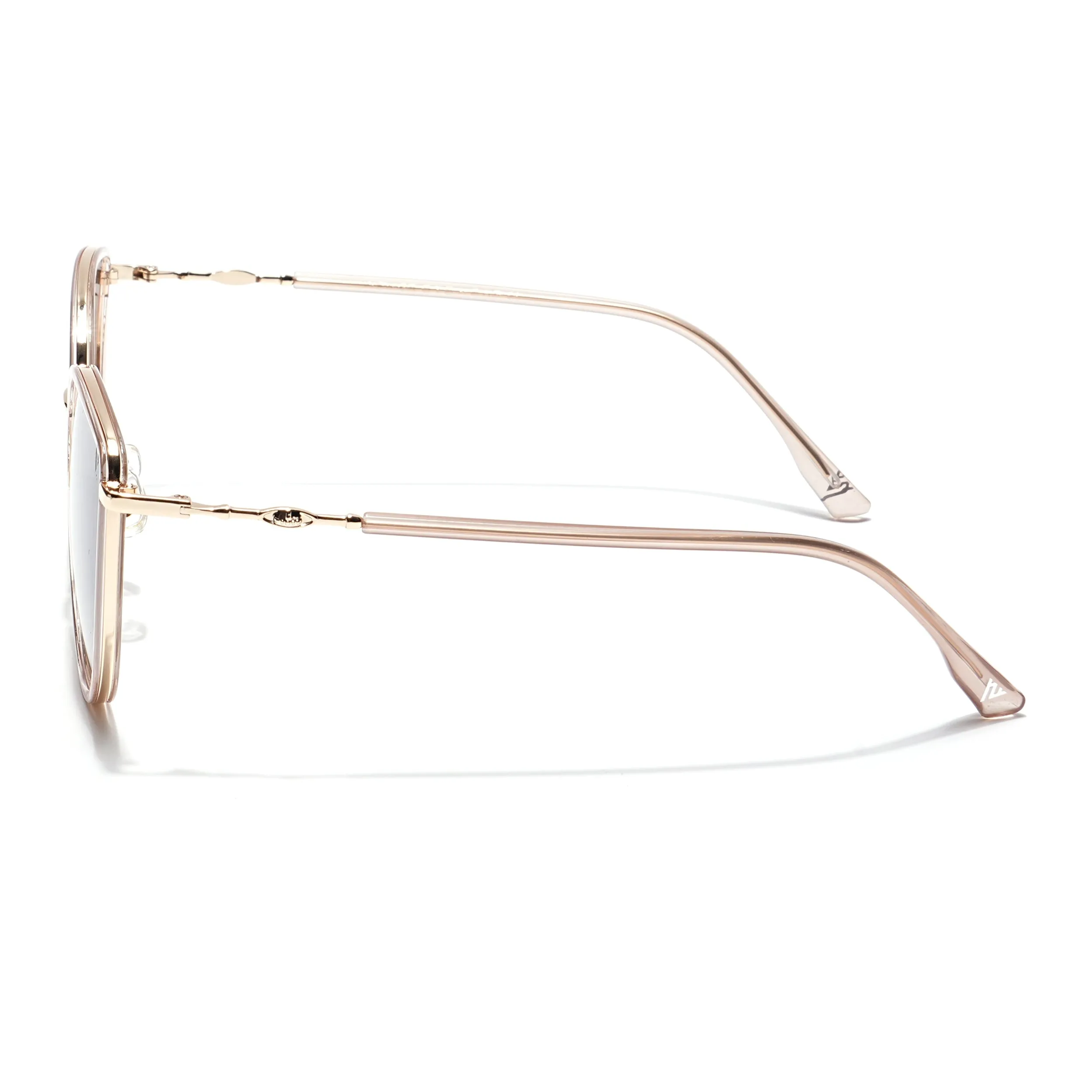 Voyage Select Cateye Sunglasses (Light Brown Lens | Golden & Nude Frame - SLPMG6247)