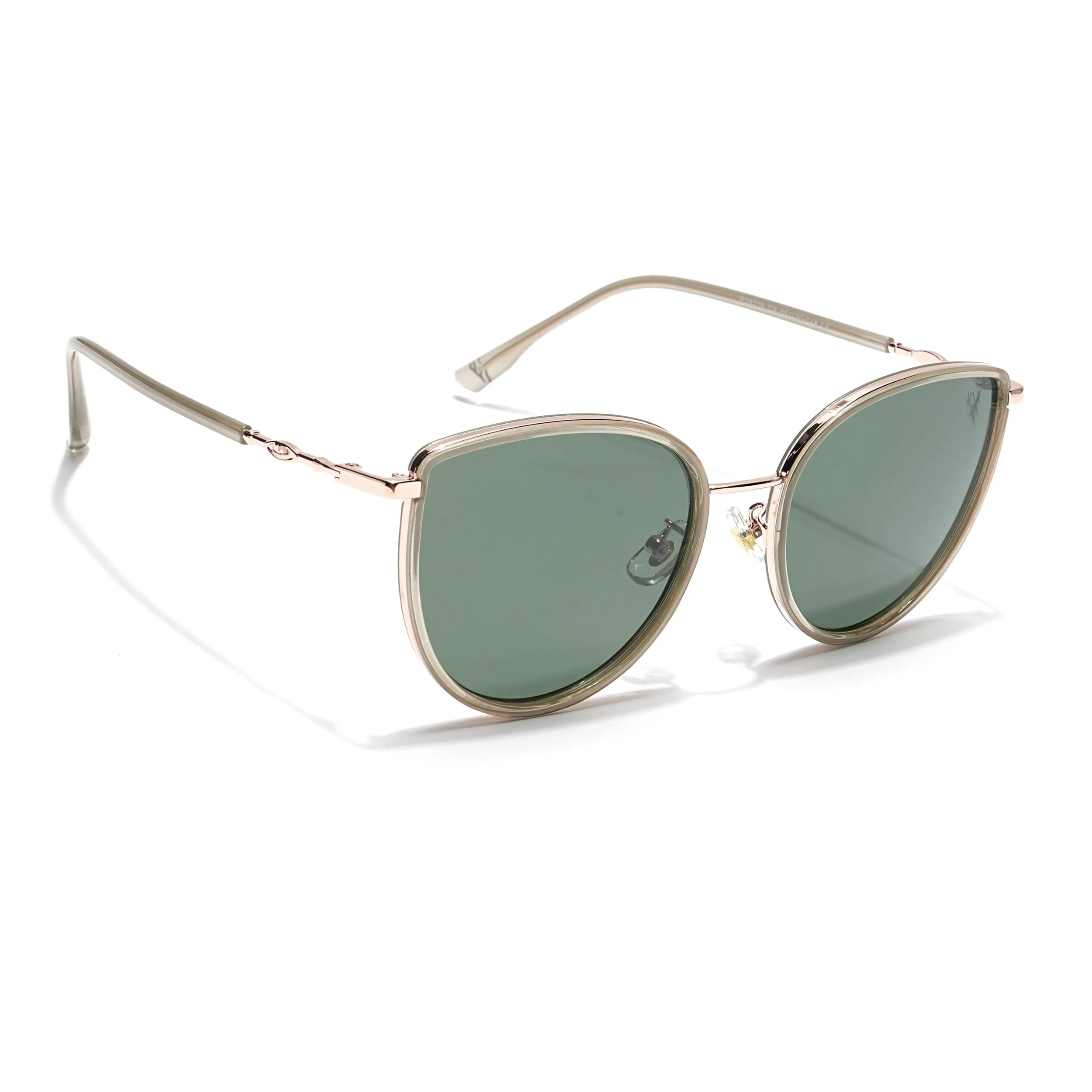 Voyage Select Cateye Sunglasses (Olive Lens | Golden & Nude Frame - SLPMG6248)