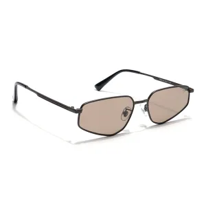 Voyage Select Oval Sunglasses (Light Brown Lens | Brown Frame - SLMG6285)