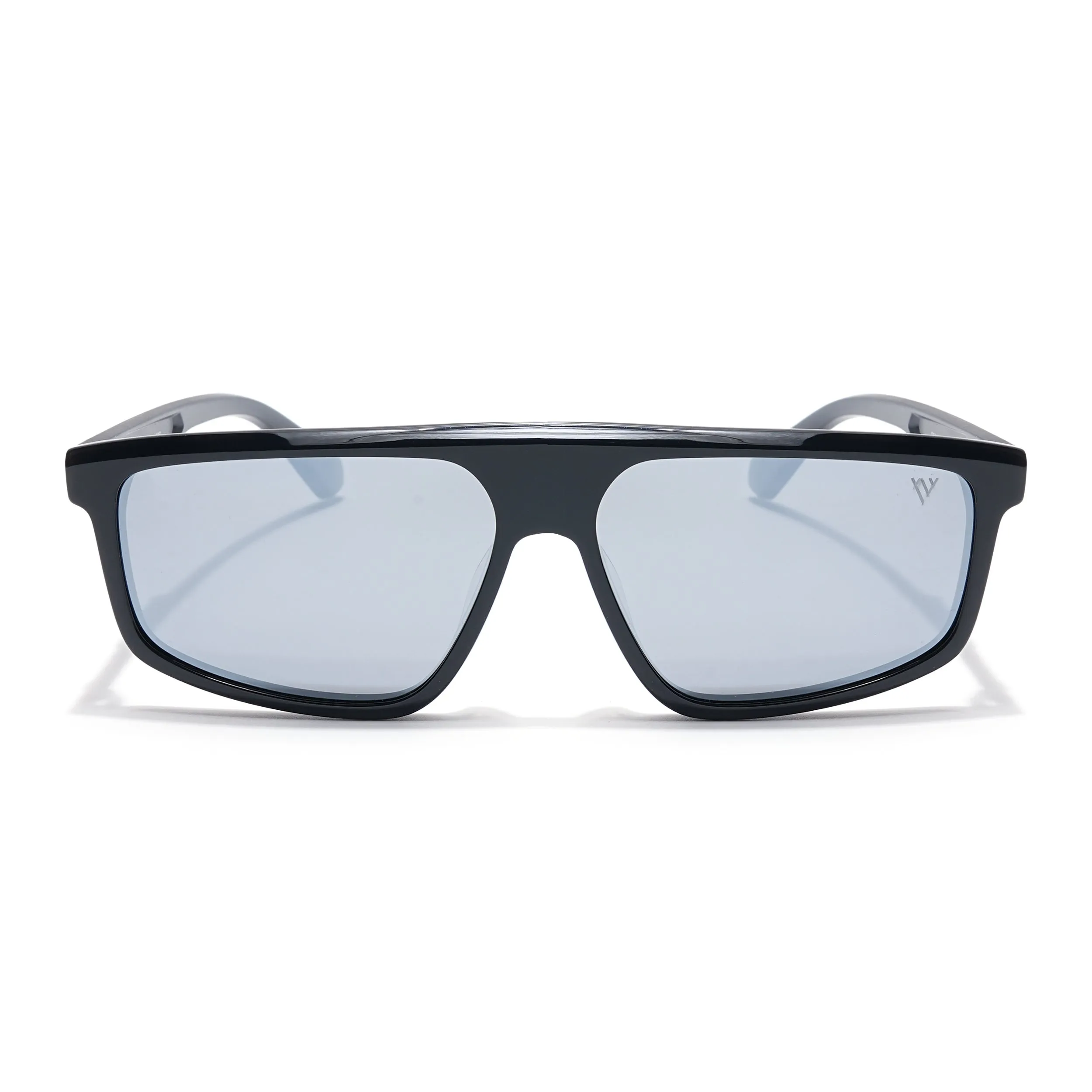 Voyage Select Rectangle Sunglasses (Grey Lens | Black Frame - SLPMG6200)