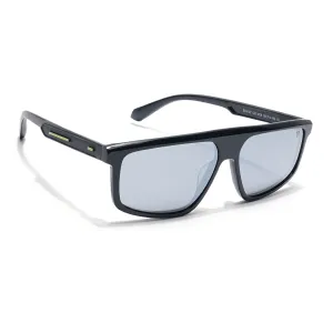 Voyage Select Rectangle Sunglasses (Grey Lens | Black Frame - SLPMG6200)
