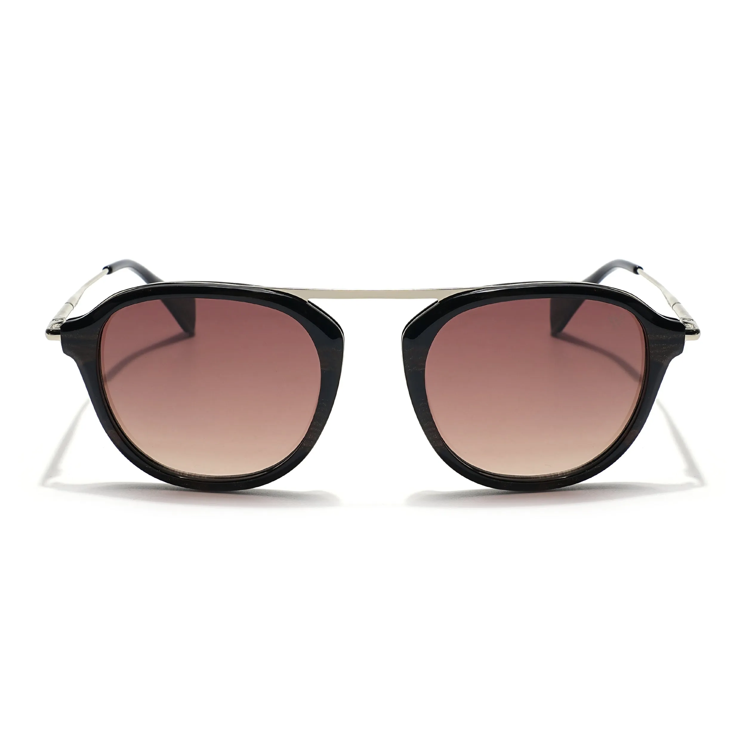 Voyage Select Wayfarer Sunglasses (Brown & Clear Lens | Black & Brown Frame - SLMG6117)