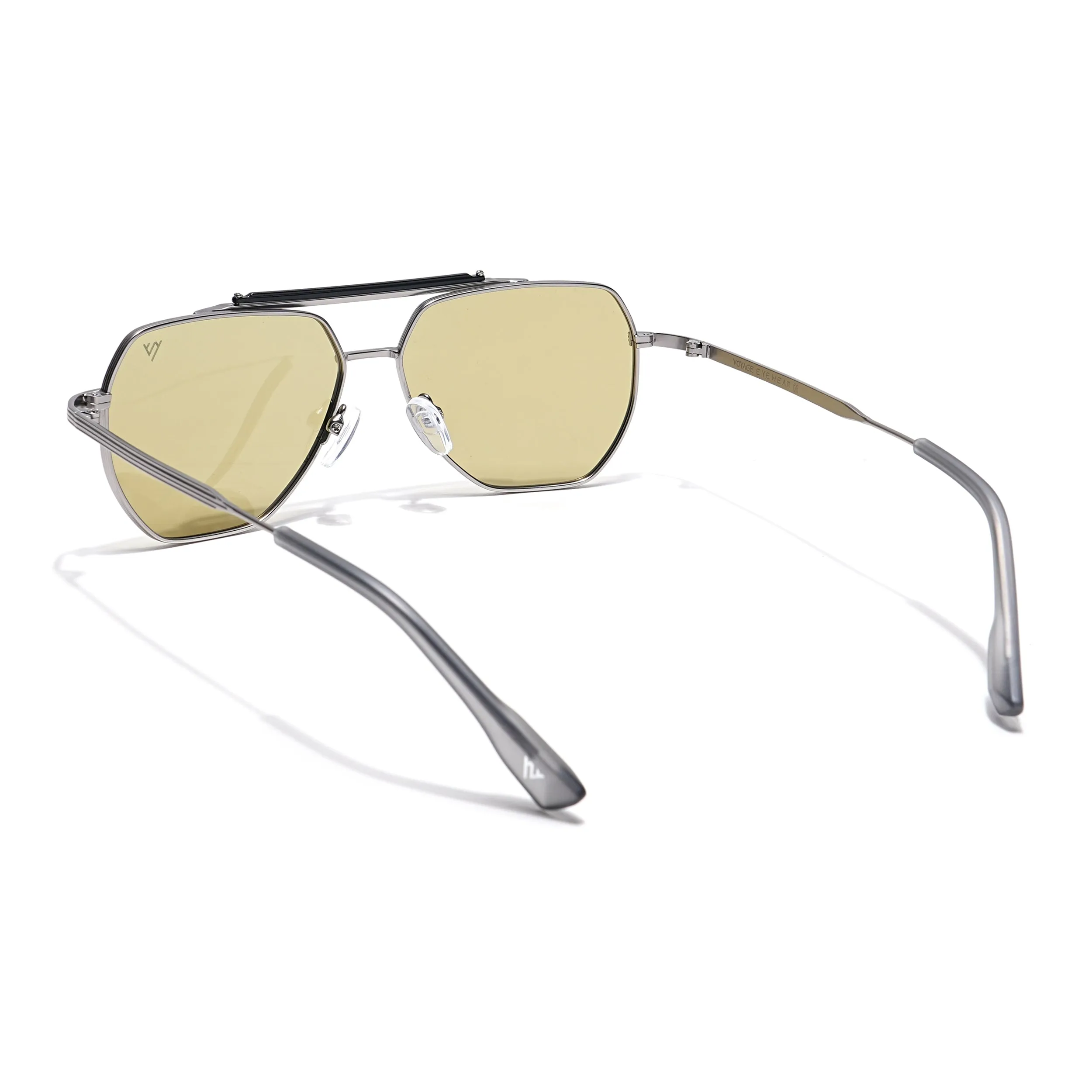 Voyage Select Wayfarer Sunglasses (Green Lens | Silver Frame - SLPMG6290)