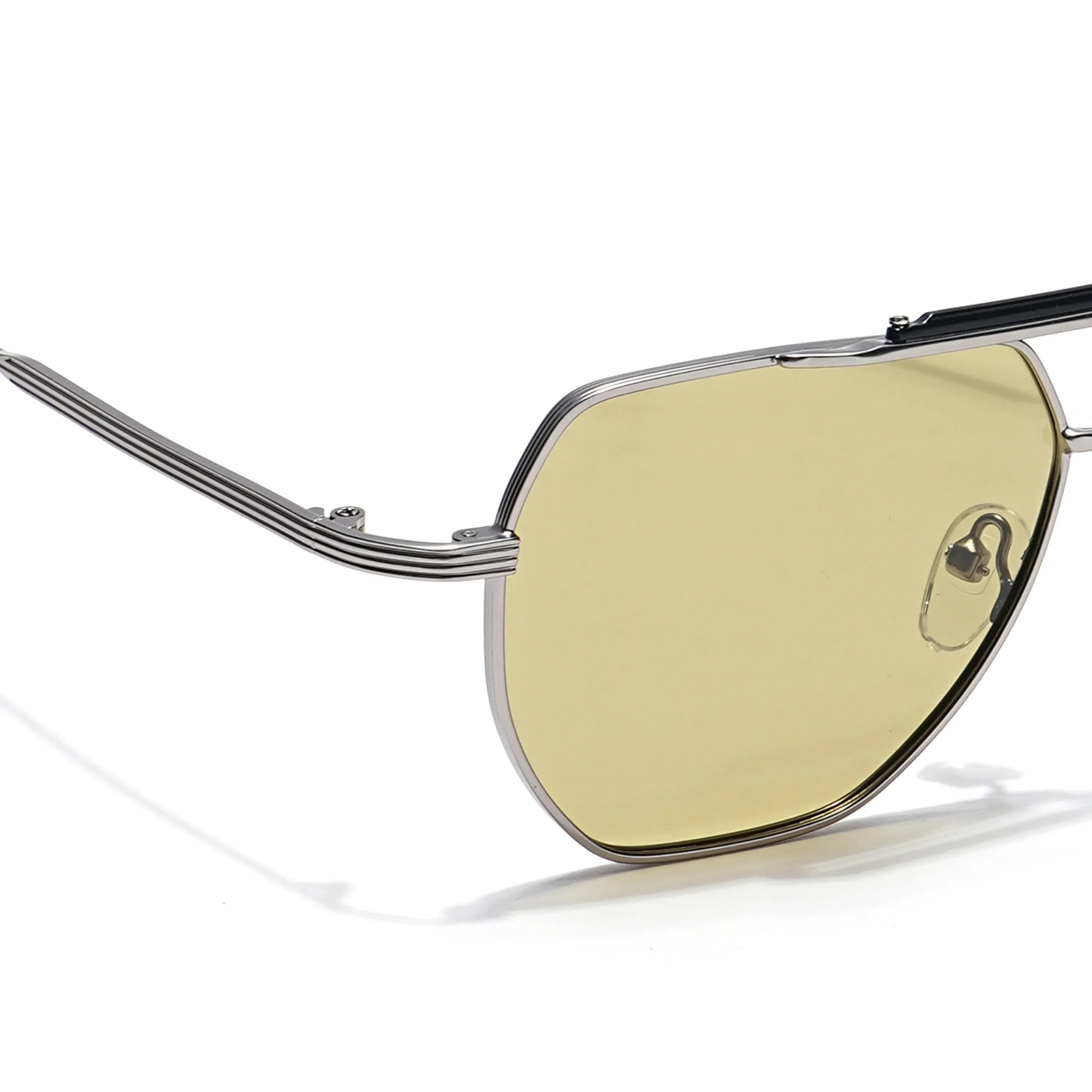 Voyage Select Wayfarer Sunglasses (Green Lens | Silver Frame - SLPMG6290)