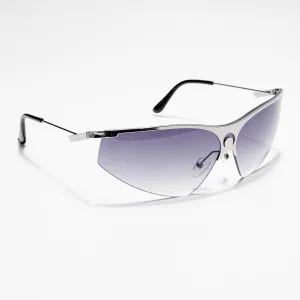 Warp | Grey & Clear Wrap-Around Sunglasses (3563MG4218)