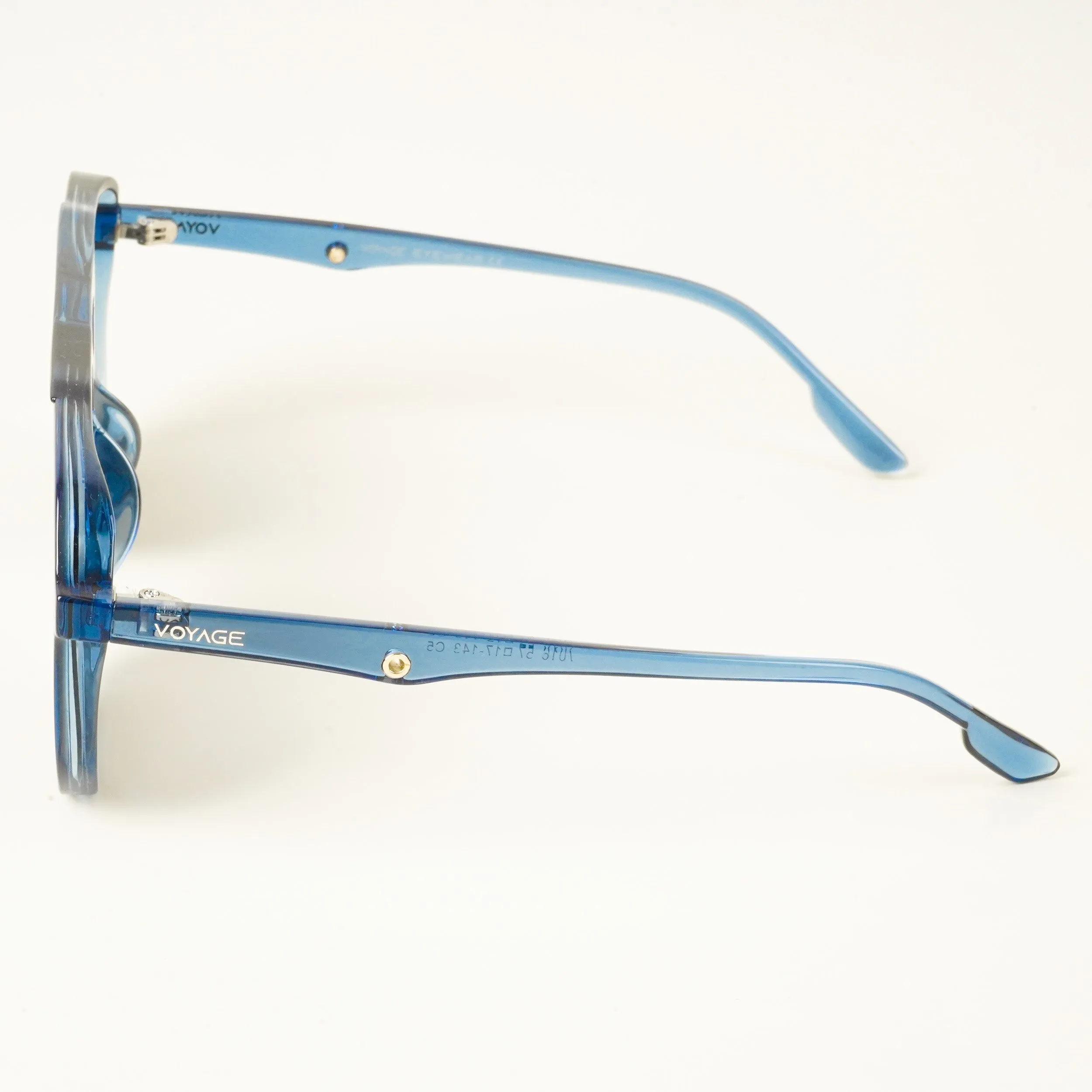 Wayfarer Polarized Sunglasses (Black Lens | Blue Frame - PMG4999)