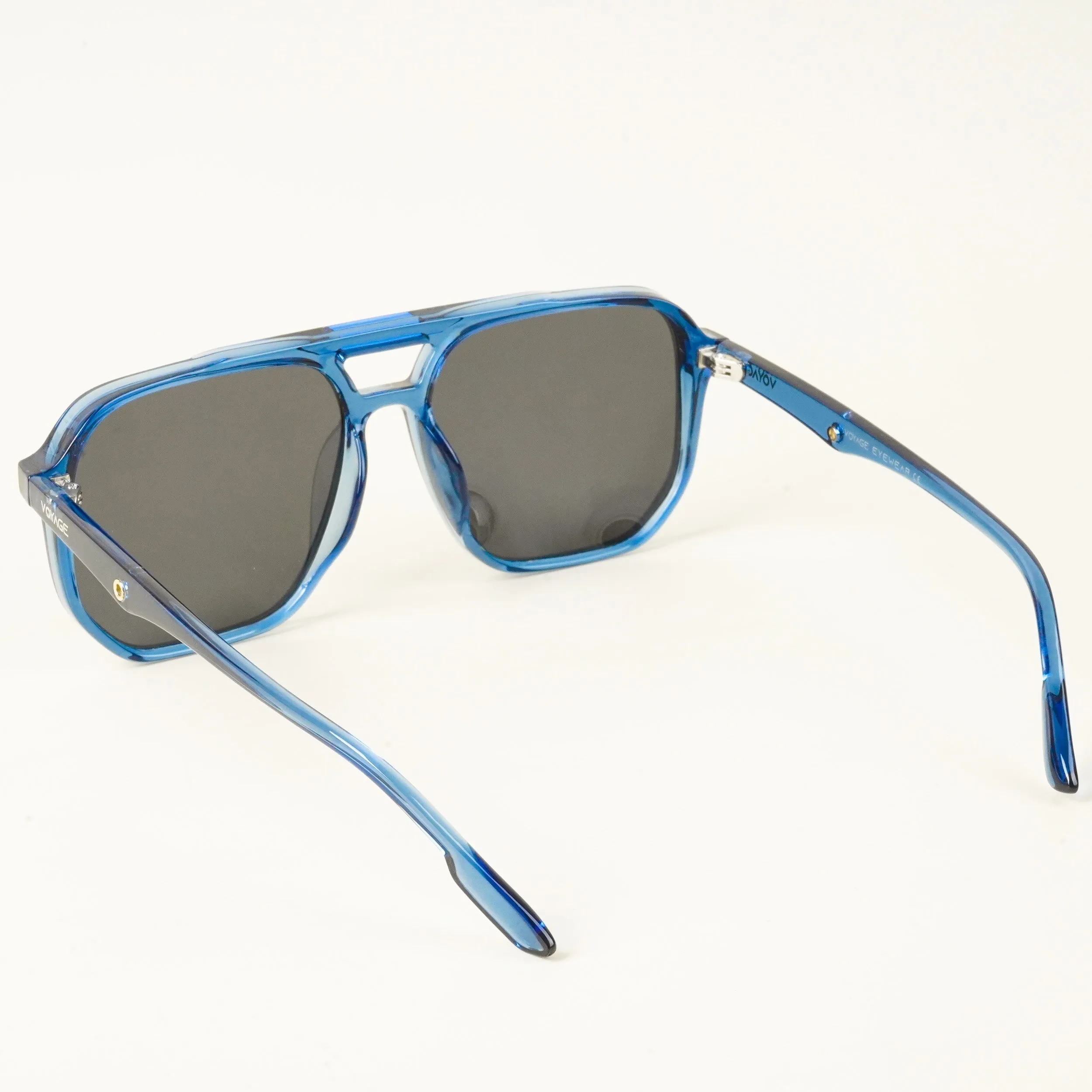 Wayfarer Polarized Sunglasses (Black Lens | Blue Frame - PMG4999)