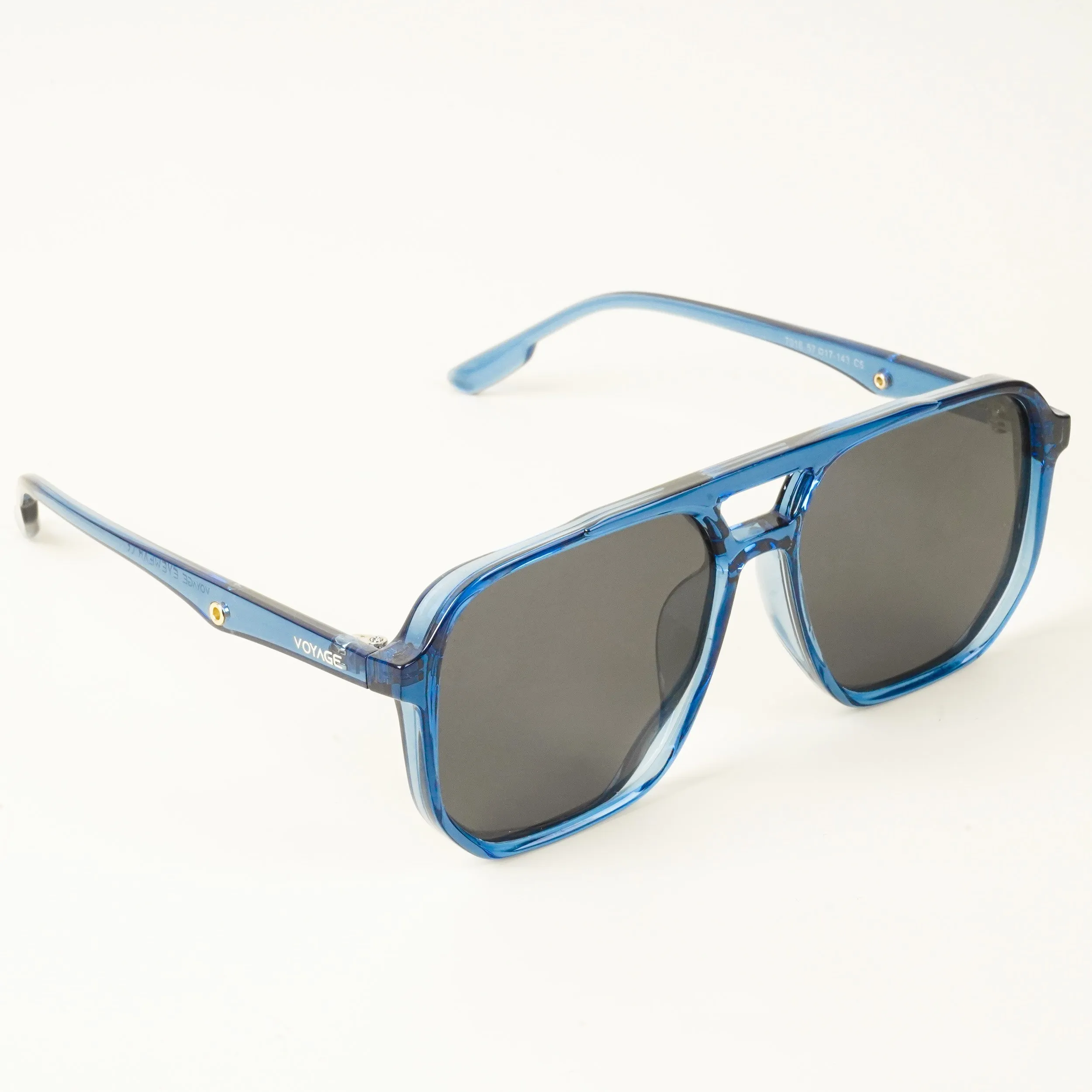 Wayfarer Polarized Sunglasses (Black Lens | Blue Frame - PMG4999)