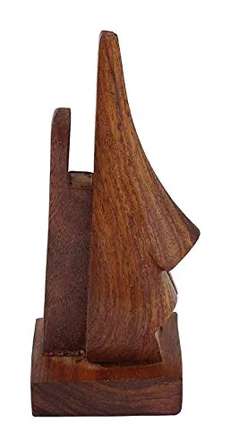 ZYNTIX Wooden Eyeglass Holder Stand Display Stand Nose Specs Holder Wooden Specs Stand Holder Spectacle Holder for Office Desk Spectacle Holder for Home Showpiece Wooden Googles Stand